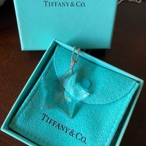 Tiffany & Co. Crystal Star sterling Silver 925 Necklace